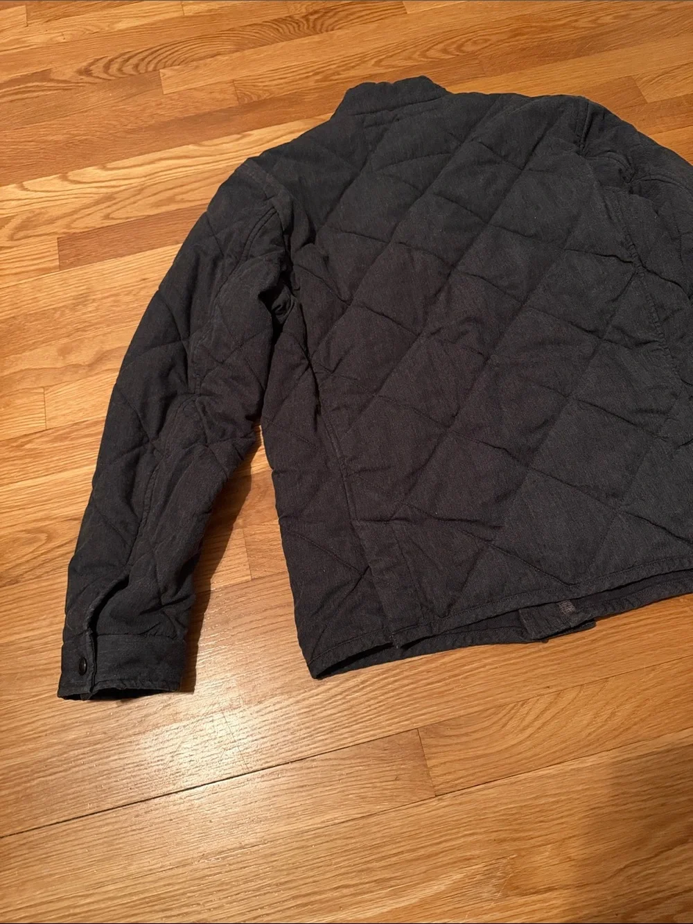 J. Crew Sussex Quilted Jacket Coat Primaloft size medium dark gray
